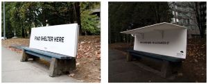 Street furniture approach: “RainCity Housing”, transformable shelter for the homeless, Canada.