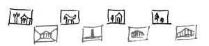 The offstage mise-en-scene for one (i.e. the commuters) features as the montage sequence for the other (i.e the homeless)